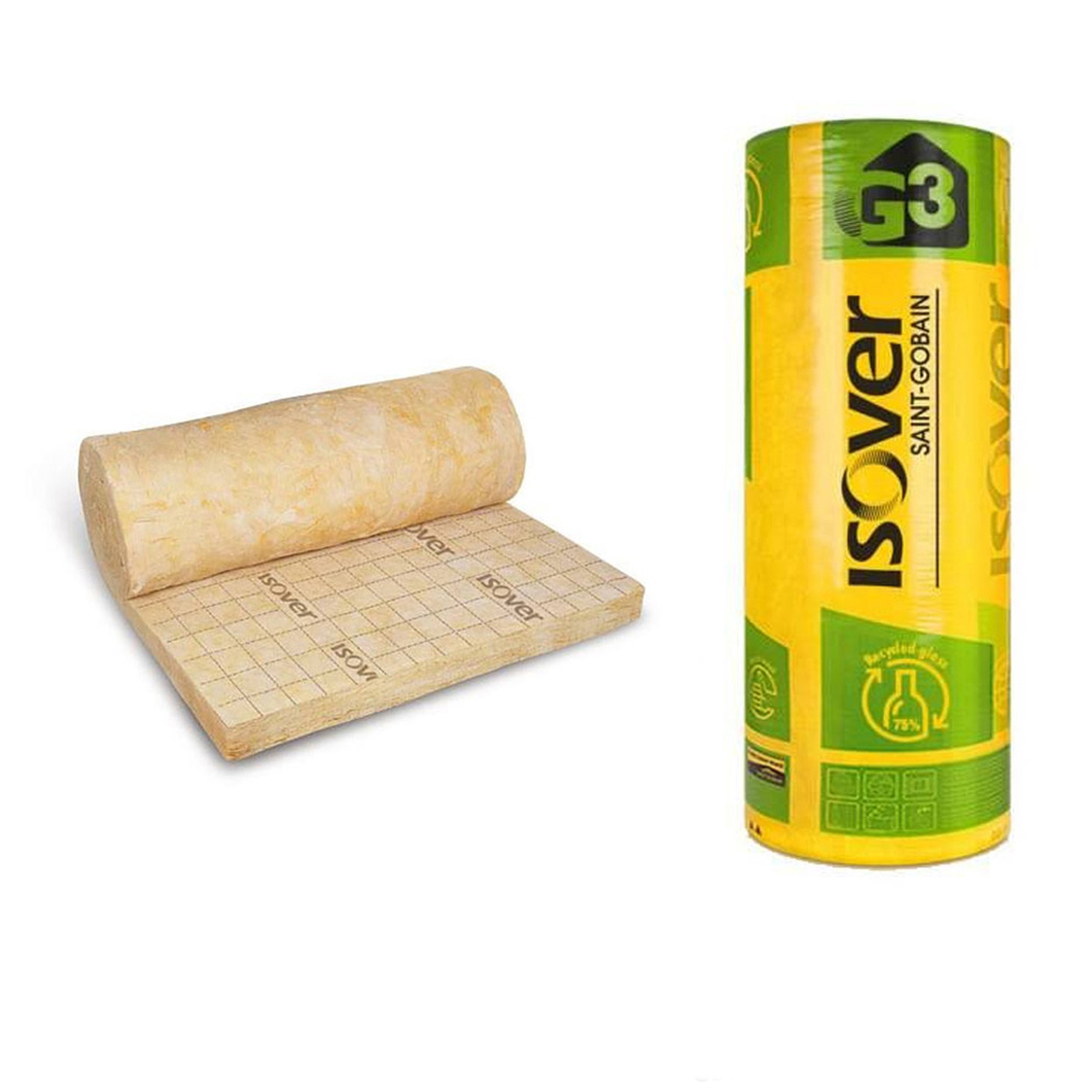 Glaswol 4500x1200x100 Rd:2,85 (=5,40 m²) - Isoconfort 35 Een afbeelding van de Glaswol 4500x1200x100 Rd:2,85 (=5,40 m²) - Isoconfort 35