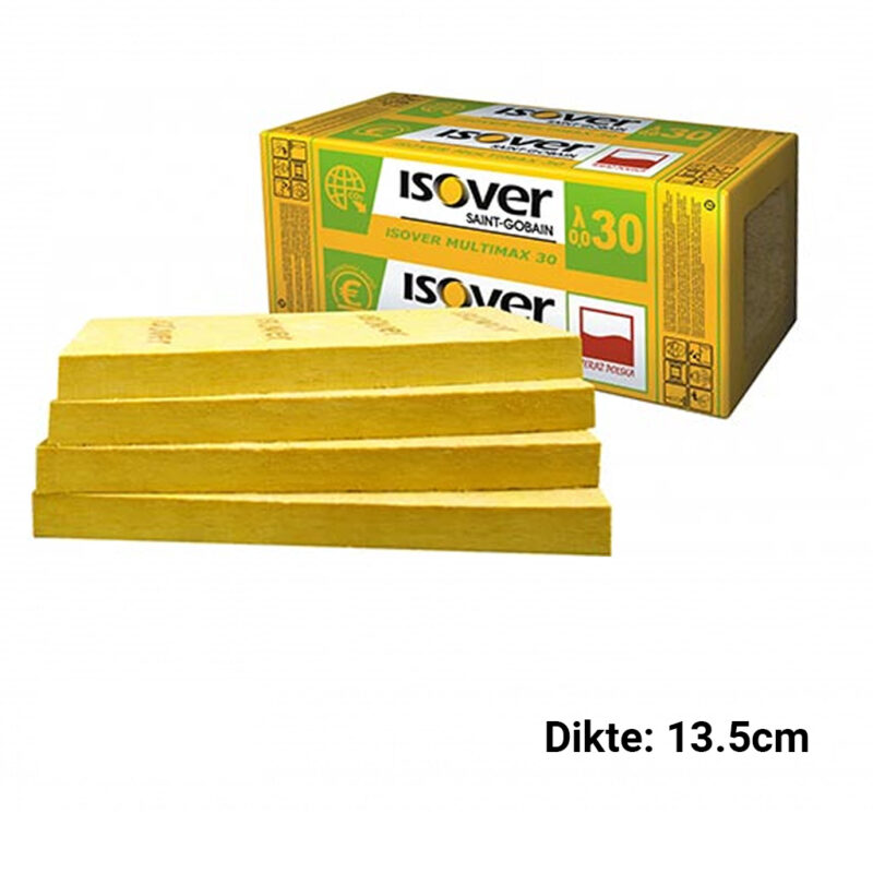 Glaswol Isover Multimax 30 1350x600x135mm  Rd: 4,50 3pl/pak (=2,43 m²)