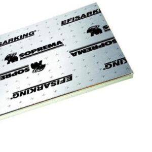 PIR 2-zijdig Aluminium 12cm dik 2410x1200mm Rd:5.55 10pl/pak (=28,90 m²) Efisarking