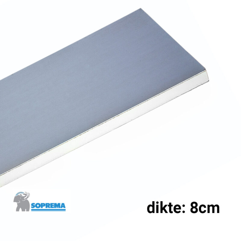 PIR + GIPS 2600x1200x80mm + 9,5 mm gips Rd:3.75 13pl/pak (=40,56 m²) Sis Reve SI